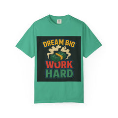 Inspirational Unisex T-Shirt - "Dream Big, Work Hard" Motivational Tee