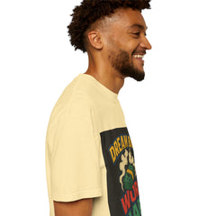 Inspirational Unisex T-Shirt - "Dream Big, Work Hard" Motivational Tee