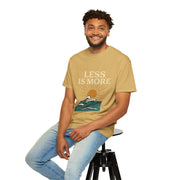 Unisex Garment-Dyed T-Shirt - 'Less is More' Vintage Wave Design
