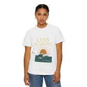 Unisex Garment-Dyed T-Shirt - 'Less is More' Vintage Wave Design