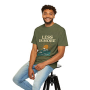 Unisex Garment-Dyed T-Shirt - 'Less is More' Vintage Wave Design