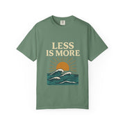 Unisex Garment-Dyed T-Shirt - 'Less is More' Vintage Wave Design