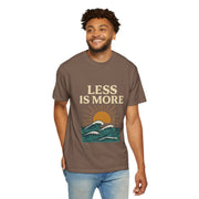 Unisex Garment-Dyed T-Shirt - 'Less is More' Vintage Wave Design