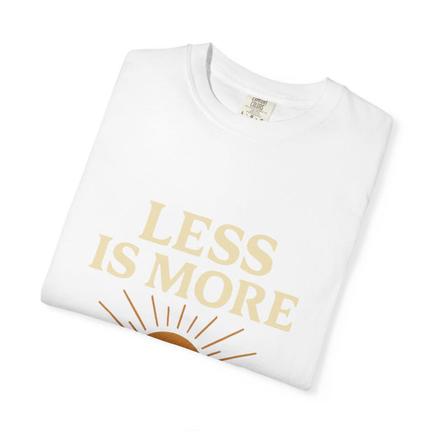Unisex Garment-Dyed T-Shirt - 'Less is More' Vintage Wave Design