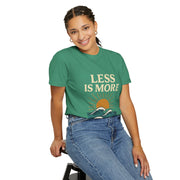 Unisex Garment-Dyed T-Shirt - 'Less is More' Vintage Wave Design