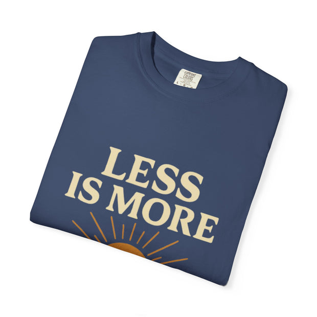 Unisex Garment-Dyed T-Shirt - 'Less is More' Vintage Wave Design