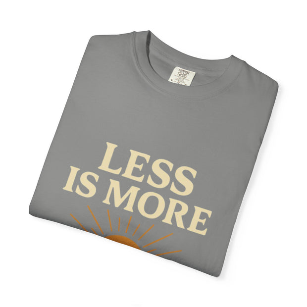 Unisex Garment-Dyed T-Shirt - 'Less is More' Vintage Wave Design
