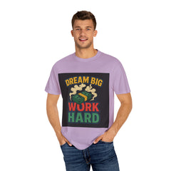 Inspirational Unisex T-Shirt - "Dream Big, Work Hard" Motivational Tee