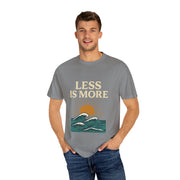 Unisex Garment-Dyed T-Shirt - 'Less is More' Vintage Wave Design