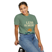 Unisex Garment-Dyed T-Shirt - 'Less is More' Vintage Wave Design