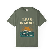 Unisex Garment-Dyed T-Shirt - 'Less is More' Vintage Wave Design