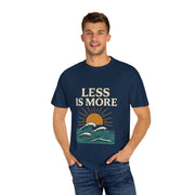 Unisex Garment-Dyed T-Shirt - 'Less is More' Vintage Wave Design