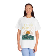Unisex Garment-Dyed T-Shirt - 'Less is More' Vintage Wave Design