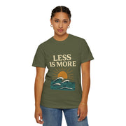 Unisex Garment-Dyed T-Shirt - 'Less is More' Vintage Wave Design