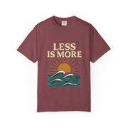 Unisex Garment-Dyed T-Shirt - 'Less is More' Vintage Wave Design