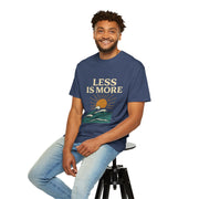 Unisex Garment-Dyed T-Shirt - 'Less is More' Vintage Wave Design