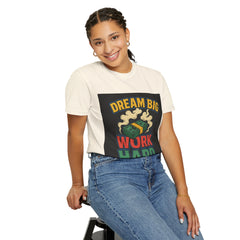 Inspirational Unisex T-Shirt - "Dream Big, Work Hard" Motivational Tee