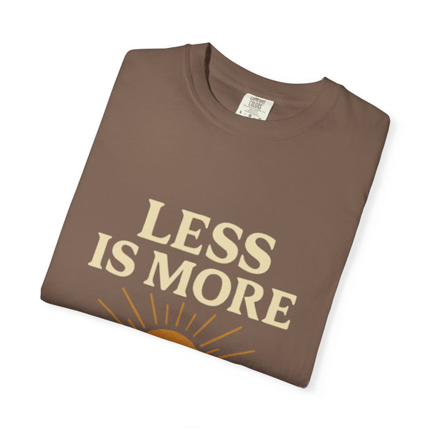 Unisex Garment-Dyed T-Shirt - 'Less is More' Vintage Wave Design