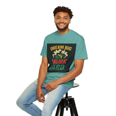 Inspirational Unisex T-Shirt - "Dream Big, Work Hard" Motivational Tee