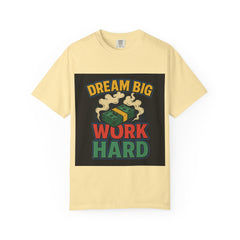 Inspirational Unisex T-Shirt - "Dream Big, Work Hard" Motivational Tee
