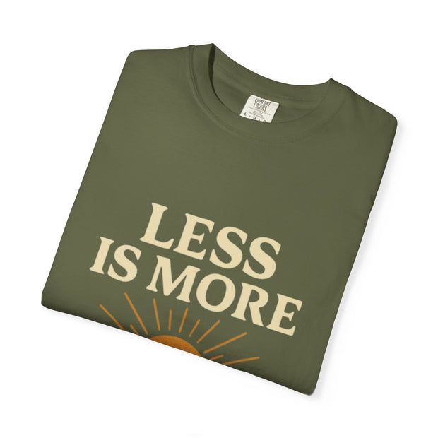 Unisex Garment-Dyed T-Shirt - 'Less is More' Vintage Wave Design