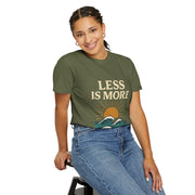 Unisex Garment-Dyed T-Shirt - 'Less is More' Vintage Wave Design