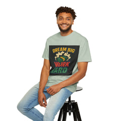 Inspirational Unisex T-Shirt - "Dream Big, Work Hard" Motivational Tee