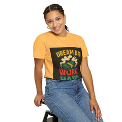 Inspirational Unisex T-Shirt - "Dream Big, Work Hard" Motivational Tee