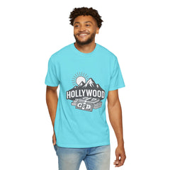 Hollywood Mountains Graphic T-Shirt - Unisex, Casual Wear
