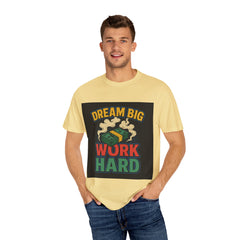 Inspirational Unisex T-Shirt - "Dream Big, Work Hard" Motivational Tee