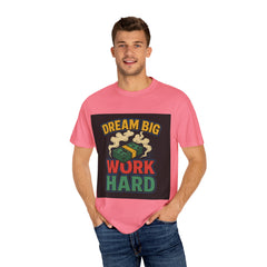 Inspirational Unisex T-Shirt - "Dream Big, Work Hard" Motivational Tee
