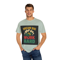 Inspirational Unisex T-Shirt - "Dream Big, Work Hard" Motivational Tee