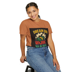 Inspirational Unisex T-Shirt - "Dream Big, Work Hard" Motivational Tee