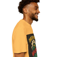Inspirational Unisex T-Shirt - "Dream Big, Work Hard" Motivational Tee