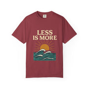 Unisex Garment-Dyed T-Shirt - 'Less is More' Vintage Wave Design
