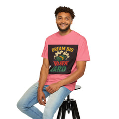 Inspirational Unisex T-Shirt - "Dream Big, Work Hard" Motivational Tee