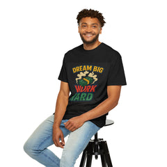 Inspirational Unisex T-Shirt - "Dream Big, Work Hard" Motivational Tee
