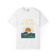 Unisex Garment-Dyed T-Shirt - 'Less is More' Vintage Wave Design