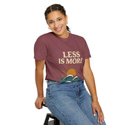 Unisex Garment-Dyed T-Shirt - 'Less is More' Vintage Wave Design