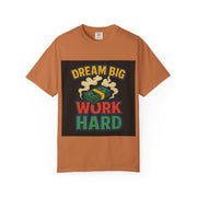 Inspirational Unisex T-Shirt - "Dream Big, Work Hard" Motivational Tee