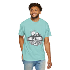 Hollywood Mountains Graphic T-Shirt - Unisex, Casual Wear