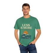 Unisex Garment-Dyed T-Shirt - 'Less is More' Vintage Wave Design
