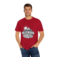 Hollywood Mountains Graphic T-Shirt - Unisex, Casual Wear