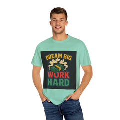 Inspirational Unisex T-Shirt - "Dream Big, Work Hard" Motivational Tee