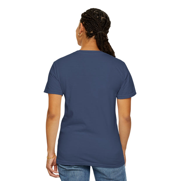 Unisex Garment-Dyed T-Shirt - 'Less is More' Vintage Wave Design