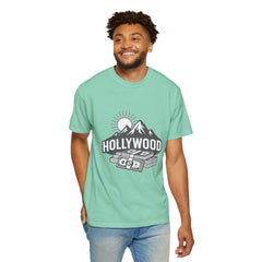 Hollywood Mountains Graphic T-Shirt - Unisex, Casual Wear