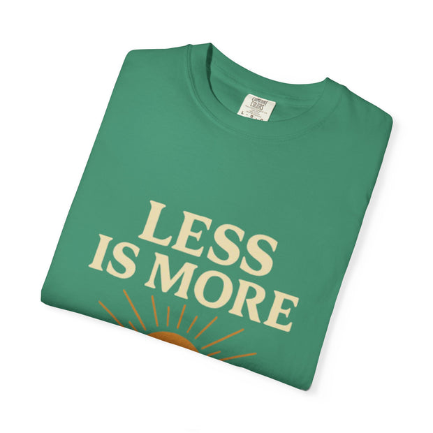 Unisex Garment-Dyed T-Shirt - 'Less is More' Vintage Wave Design