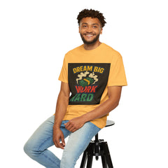 Inspirational Unisex T-Shirt - "Dream Big, Work Hard" Motivational Tee